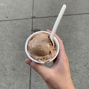 Chocolate coconut ice cream at La Cocina de Luz in Telluride