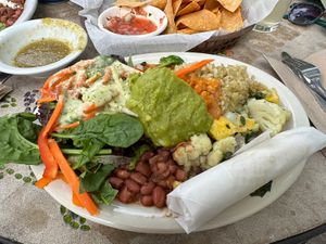 Small vegan plate! Delicious   at La Cocina de Luz in Telluride