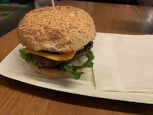 Beyond Garden Goodness Vegan burger  at Grill'd in Mill Park