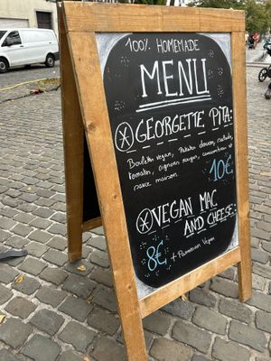 menu  at La Cuisine de Georgette in Huy