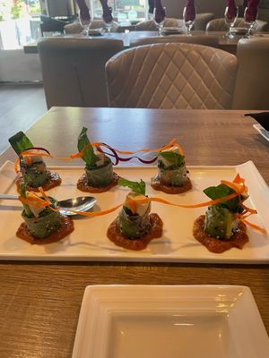 Sesame rolls at Golden Triangle Cuisine in Los Gatos