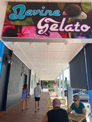 Located between the main strip and the Esplanade  at Devine Gelato in Cairns