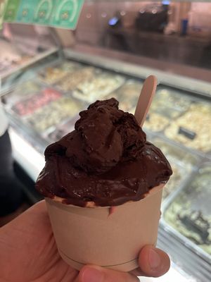 Double scoop w/ divine chocolate   at Devine Gelato in Cairns