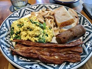 The vegan breakfast  at Cu Va Re in Ho Chi Minh City