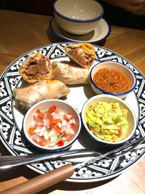 Pulled jackfruit burrito  at Cu Va Re in Ho Chi Minh City