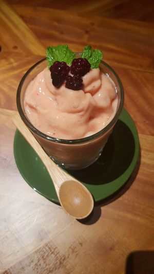 Smoothie: Mango, Raspberry, Coconut at Cu Va Re in Ho Chi Minh City