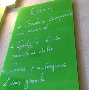 entrées  at IZBA in Perigueux