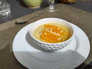 Panna cotta at IZBA in Perigueux