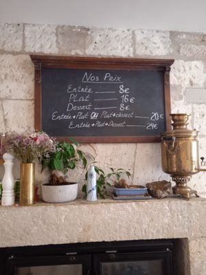 You can choose what to eat at the menu at IZBA in Perigueux