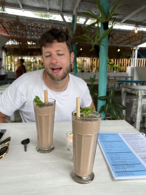 Chia choco smoothies   at Sunny Cafe in Penida Island