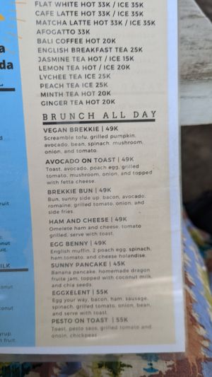  at Sunny Cafe in Penida Island