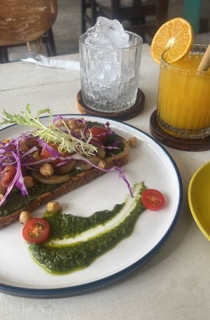 Pesto toast   at Sunny Cafe in Penida Island