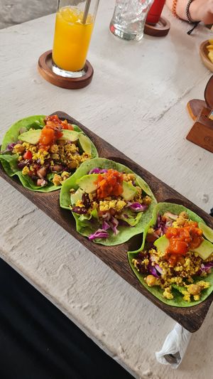 Vegan Tacos at Sunny Cafe in Penida Island
