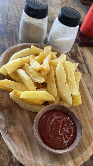 French fries (ordered only with tomato sauce, no mayo)  at Sunny Cafe in Penida Island