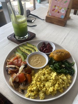 Vegan brekkie  at Sunny Cafe in Penida Island