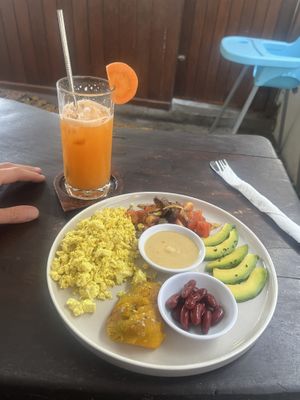 Vegan brekkie  at Sunny Cafe in Penida Island
