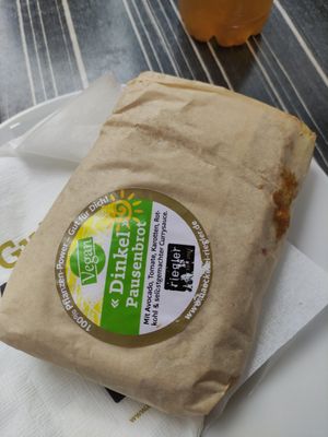 Veganes Dinkel Pausenbrot at Bäckerei Riegler - Hauptstraße in Weinheim