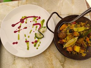 Paella at Marie e Oli's in Armacao De Pera