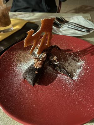 Desert - Schokotarte  at Marie e Oli's in Armacao De Pera