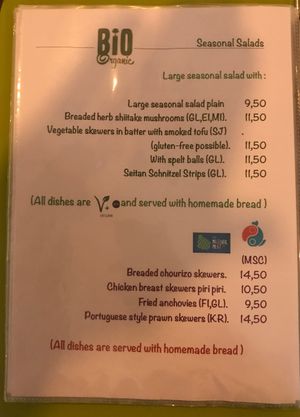 Salads  at Marie e Oli's in Armacao De Pera