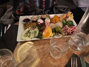 Grand Mezze at Soya Cantine Bio in Paris