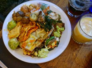 Brunch sample (there's more!) at Soya Cantine Bio in Paris