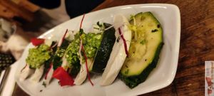 Cashew mozzarella at Soya Cantine Bio in Paris