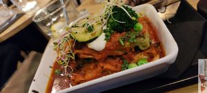 Lasagnes at Soya Cantine Bio in Paris