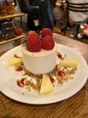 Cheesecake - amazing!  at Soya Cantine Bio in Paris