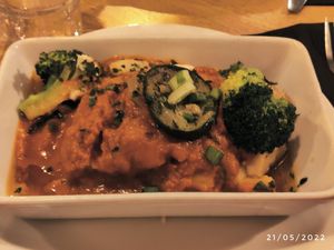 Lasagna at Soya Cantine Bio in Paris