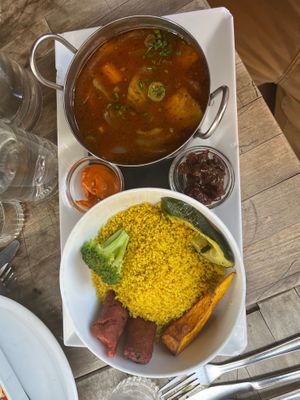 Couscous was tasty but not mind blowing at Soya Cantine Bio in Paris