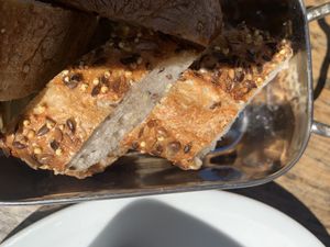 Fresh grain bread   at Soya Cantine Bio in Paris