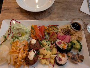 Grand Mezze at Soya Cantine Bio in Paris