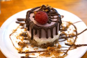 Açai Cheesecake at Soya Cantine Bio in Paris