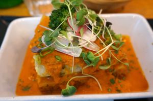 Lasagna at Soya Cantine Bio in Paris