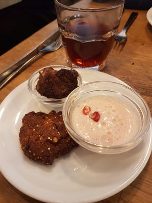 Sample of the brunch desserts and sweets at Soya Cantine Bio in Paris