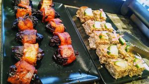 Lunch buffet at Soya Cantine Bio in Paris