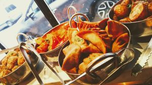 Lunch buffet at Soya Cantine Bio in Paris