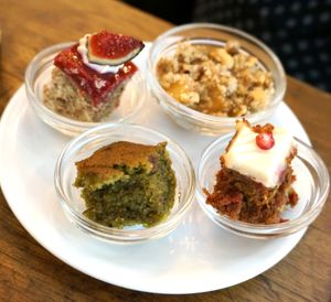 Desserts from the brunch at Soya Cantine Bio in Paris