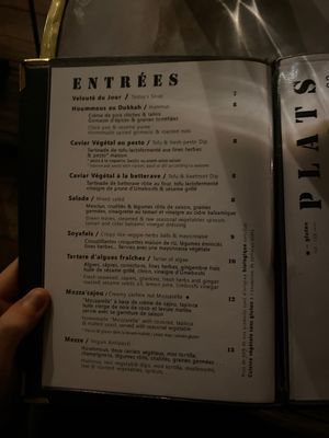 Entree at Soya Cantine Bio in Paris