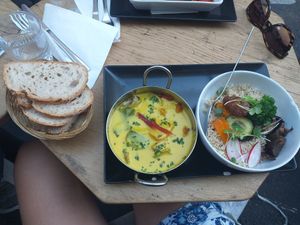 Masala curry at Soya Cantine Bio in Paris