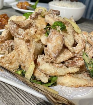 Crispy Oyster Mushrooms  at House of Fortune in Rowland Heights