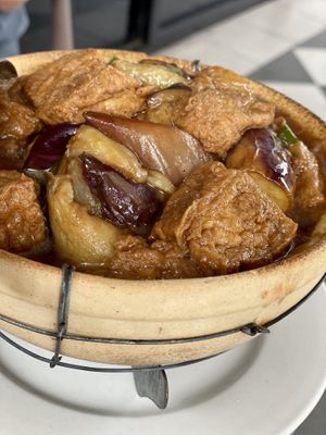 Claypot Eggplant and Tofu at House of Fortune in Rowland Heights
