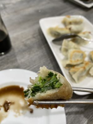 Potstickers with healthy filling  at House of Fortune in Rowland Heights