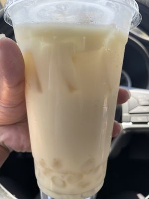 Jasmine Milk Tea with boba  at House of Fortune in Rowland Heights