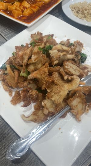 Crispy oyster mushrooms   at House of Fortune in Rowland Heights