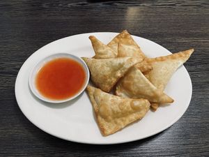 Cream Cheese Wontons  at House of Fortune in Rowland Heights