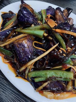 Szechuan Eggplant  at House of Fortune in Rowland Heights