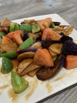 Stir fry trio  at House of Fortune in Rowland Heights