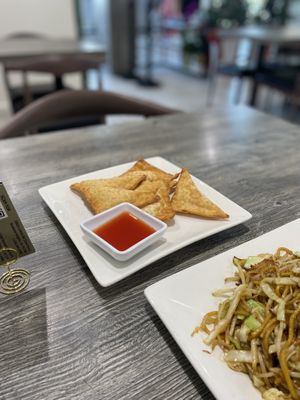 Cheese Wontons (different but totally tasty)  at House of Fortune in Rowland Heights